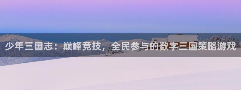 蜘蛛nba免费直播在线观看高清：少年三国志：巅峰竞技，全民参与的数字三国策略游戏